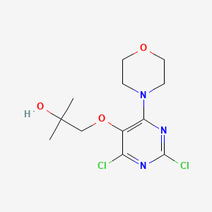 1-(2,4-Dichloro-6-morpholin-4-yl-pyrimidin-5-yloxy)-2-methyl-propan-2-ol