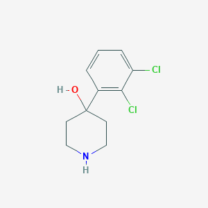 molecular formula C11H13Cl2NO B8517576 4-(2,3-Dichlorophenyl)piperidin-4-ol 