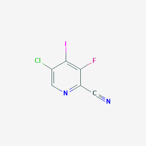 molecular formula C6HClFIN2 B8517588 5-Chloro-3-fluoro-4-iodopicolinonitrile 