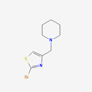 molecular formula C9H13BrN2S B8517607 1-(2-Bromothiazol-4-ylmethyl)-piperidine 