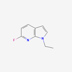 molecular formula C9H9FN2 B8517612 1-ethyl-6-fluoro-1H-pyrrolo[2,3-b]pyridine 