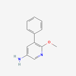 molecular formula C12H12N2O B8517625 6-Methoxy-5-phenylpyridin-3-amine 