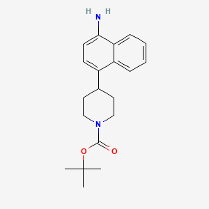 molecular formula C20H26N2O2 B8517636 Tert-butyl 4-(4-aminonaphthalen-1-yl)piperidine-1-carboxylate 