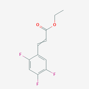 molecular formula C11H9F3O2 B8517693 Ethyl 3-(2,4,5-trifluorophenyl)acrylate 