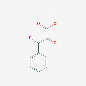 molecular formula C10H9FO3 B8517757 Methyl 3-fluoro-2-oxo-3-phenylpropanoate 