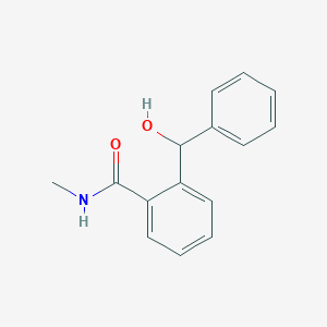 molecular formula C15H15NO2 B8517793 Benzamide, 2-(hydroxyphenylmethyl)-N-methyl- CAS No. 15496-40-9