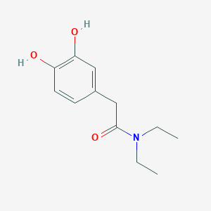 molecular formula C12H17NO3 B8517818 3,4-Dihydroxyphenylacetic acid diethylamide 