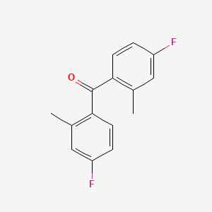 molecular formula C15H12F2O B8517841 4,4'-Difluoro-2,2'-dimethylbenzophenone 