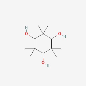 molecular formula C12H24O3 B8517890 1,3,5-Cyclohexanetriol, 2,2,4,4,6,6-hexamethyl- 
