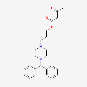 3-[4-(Diphenylmethyl)piperazin-1-yl]propyl 3-oxobutanoate
