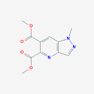 molecular formula C11H11N3O4 B8517913 1h-Pyrazolo[4,3-b]pyridine-5,6-dicarboxylic acid,1-methyl-,5,6-dimethyl ester 
