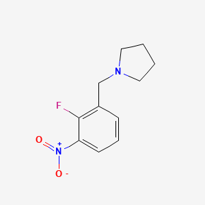 molecular formula C11H13FN2O2 B8517918 1-(2-Fluoro-3-nitrobenzyl)pyrrolidine 