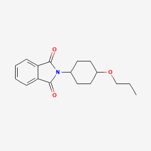molecular formula C17H21NO3 B8517936 2-(4-Propoxycyclohexyl)-1H-isoindole-1,3(2H)-dione CAS No. 919799-78-3
