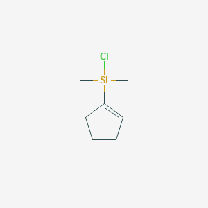 molecular formula C7H11ClSi B8517942 Chloro(cyclopenta-1,3-dien-1-yl)dimethylsilane CAS No. 13688-59-0