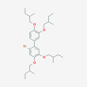 molecular formula C32H49BrO4 B8517944 2-Bromo-3',4,4',5-tetrakis(2-methylbutoxy)-1,1'-biphenyl CAS No. 463944-30-1