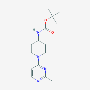 molecular formula C15H24N4O2 B8517949 [1-(2-Methyl-pyrimidin-4-yl)-piperidin-4-yl]-carbamic acid tert-butyl ester 