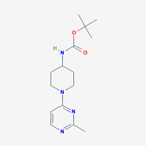 molecular formula C15H24N4O2 B8517949 tert-butyl N-[1-(2-methylpyrimidin-4-yl)piperidin-4-yl]carbamate 