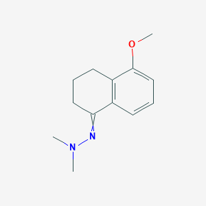 molecular formula C13H18N2O B8518022 5-methoxy-1-tetralone N,N-dimethylhydrazone 