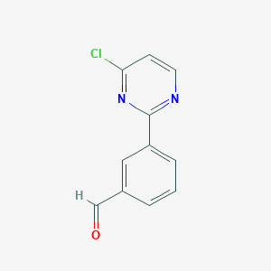 B8518031 3-(4-Chloro-2-pyrimidinyl)benzaldehyde CAS No. 97603-40-2