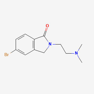 molecular formula C12H15BrN2O B8518046 5-Bromo-2-[2-(dimethylamino)ethyl]isoindolin-1-one 