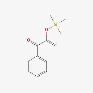 molecular formula C12H16O2Si B8518154 1-Phenyl-2-[(trimethylsilyl)oxy]prop-2-en-1-one CAS No. 82873-54-9