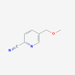 molecular formula C8H8N2O B8518171 5-(Methoxymethyl)picolinonitrile 