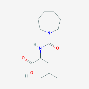 2-(Azepane-1-carbonylamino)-4-methylpentanoic acid