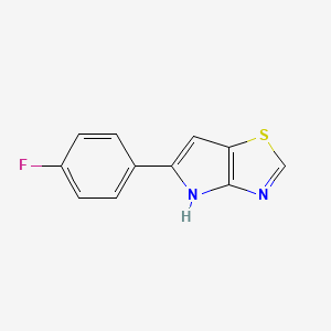 molecular formula C11H7FN2S B8518192 5-(4-Fluorophenyl)-4H-pyrrolo[2,3-d]thiazole 