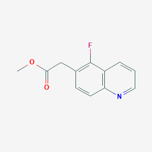molecular formula C12H10FNO2 B8518214 (5-Fluoro-quinolin-6-yl)-acetic acid methyl ester 
