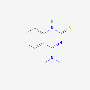 molecular formula C10H11N3S B8518232 4-(Dimethylamino)quinazoline-2(1H)-thione 
