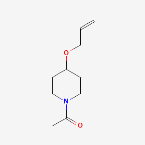 molecular formula C10H17NO2 B8518256 N-acetyl-4-allyloxypiperidine 