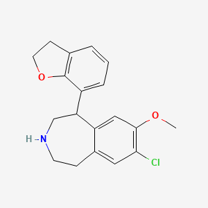 7-chloro-1-(2,3-dihydrobenzofuran-7-yl)-8-methoxy-2,3,4,5-tetrahydro-1H-benzo[d]azepine