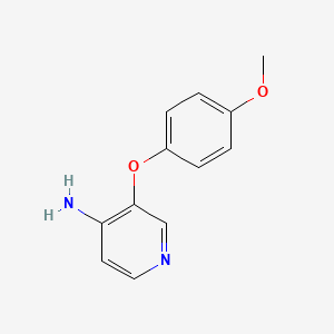 3-(4-Methoxyphenoxy)pyridin-4-amine