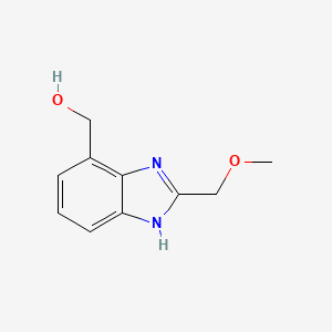 [2-(methoxymethyl)-1H-benzo[d]imidazol-4-yl]methanol