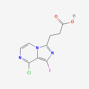 Imidazo[1,5-a]pyrazine-3-propanoic acid,8-chloro-1-iodo-