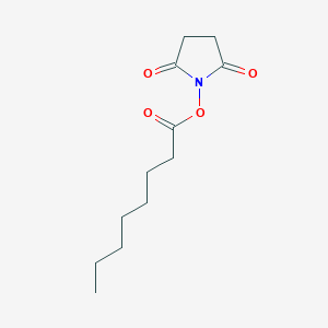 molecular formula C12H19NO4 B085185 2,5-二氧代吡咯烷-1-基辛酸酯 CAS No. 14464-30-3
