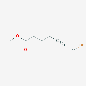molecular formula C8H11BrO2 B8518518 Methyl 7-bromohept-5-ynoate 