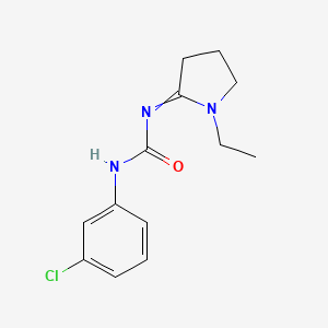 molecular formula C13H16ClN3O B8518525 1-(m-Chlorophenyl)-3-(1-ethylpyrrolidin-2-ylidene)urea 