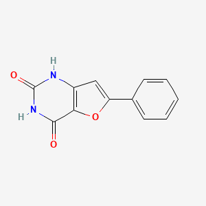 molecular formula C12H8N2O3 B8518560 6-Phenylfuro[3,2-d]pyrimidine-2,4-diol 