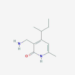 3-(aminomethyl)-4-(sec-butyl)-6-methylpyridin-2(1H)-one
