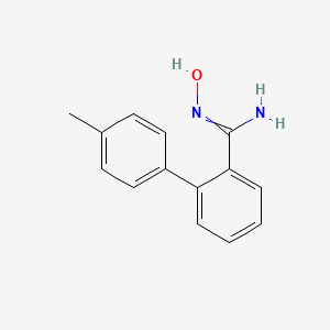molecular formula C14H14N2O B8518610 N-hydroxy-4'-methyl-[1,1'-biphenyl]-2-carboximidamide 