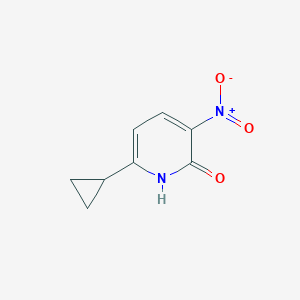 molecular formula C8H8N2O3 B8518629 6-Cyclopropyl-3-nitropyridin-2-ol 