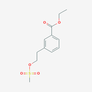 Ethyl 3-{2-[(methylsulfonyl)oxy]ethyl}benzoate