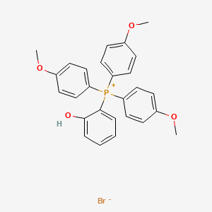molecular formula C27H26BrO4P B8518644 (2-Hydroxyphenyl)tris(4-methoxyphenyl)phosphanium bromide CAS No. 782450-28-6