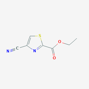 molecular formula C7H6N2O2S B8518650 Ethyl 4-cyano-1,3-thiazole-2-carboxylate 