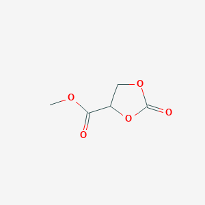 molecular formula C5H6O5 B8518665 4-Methoxycarbonyl-2-oxo-1,3-dioxolane 