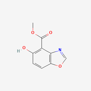 molecular formula C9H7NO4 B8518696 Methyl 5-hydroxybenzoxazol-4-carboxylate 