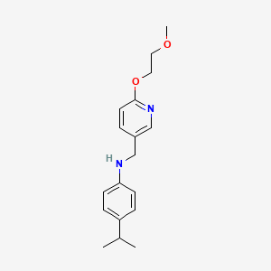 molecular formula C18H24N2O2 B8518700 (4-Isopropylphenyl)([6-(2-methoxyethoxy)pyridin-3-yl]methyl)amine 