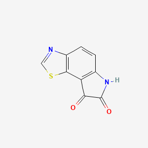 molecular formula C9H4N2O2S B8518709 6H-thiazolo[5,4-e]indole-7,8-dione 