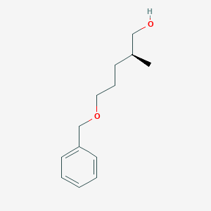 molecular formula C13H20O2 B8518731 (S)-5-Benzyloxy-2-methyl-pentan-1-ol CAS No. 81678-40-2